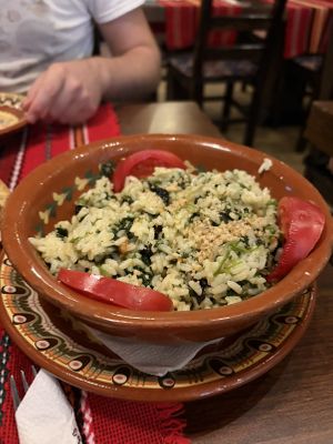   at Izbata Tavern in Sofia