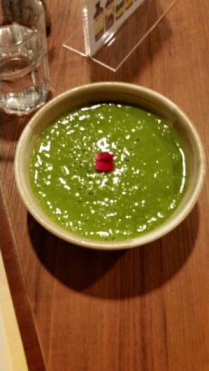 Smoothie / Soup -- Kale banana+ at GreenWoods Raw Cafe in Kowloon