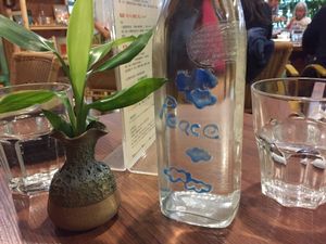 Energised water at GreenWoods Raw Cafe in Kowloon
