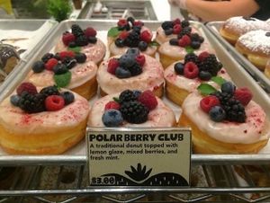 Polar berry vegan donut at Donut Friend - Highland Park in Los Angeles
