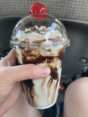 Chocolate mint shake  at Donut Friend - Highland Park in Los Angeles