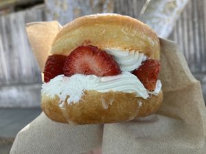 Strawberry Lab  at Donut Friend - Highland Park in Los Angeles