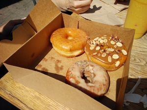 donuts in a box at Donut Friend - Highland Park in Los Angeles