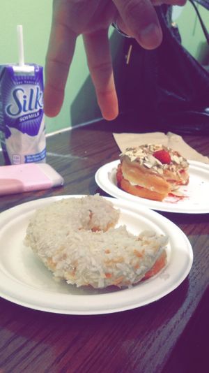 My coconut conformity. My friends stuffed donut xoxo at Donut Friend - Highland Park in Los Angeles