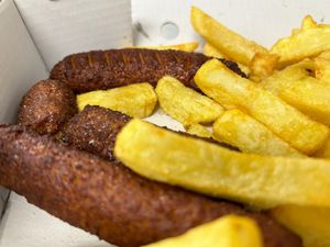 VG sausage  at Trenchers Takeaway - Bridge St in Whitby