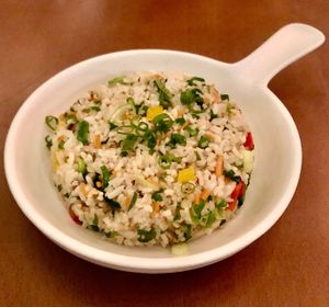Vegetable fried rice  at The Locale in Dubai