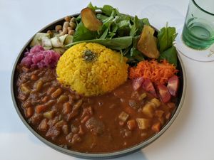 Curry at and S organic in Fukuoka