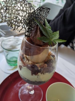 Parfait au marron at and S organic in Fukuoka
