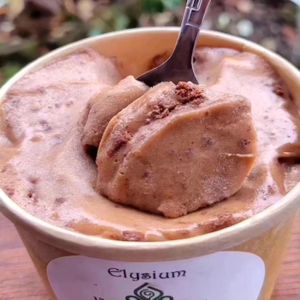 Chocolate Brownie Ice Cream at Elysium Treats in Corvallis