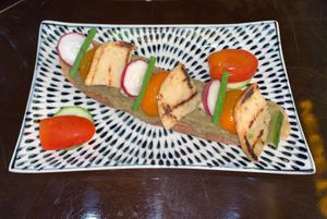 The Eggplant Tartine is Fantastic (Photo 1 of 2).  at Alaha Coffee & Fusion Vegetarian Cuisine in Hoi An