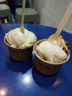 Sesame and tiramisu at Gelato Blue in Newtown