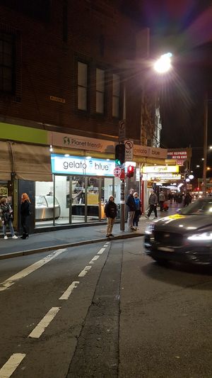The shop from outside at Gelato Blue in Newtown