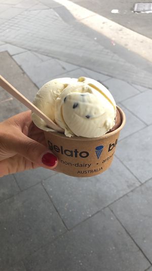 Yoghurt and Passionfruit and Chocolate at Gelato Blue in Newtown