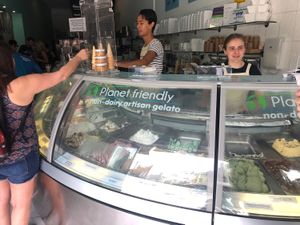 Tons of flavors to choose from. All delicious.  at Gelato Blue in Newtown