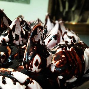 Vegan Jaffa sorbet at Gelato Blue in Newtown