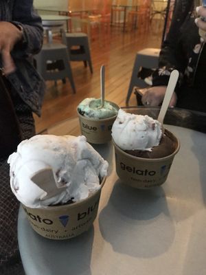 Yay for gelato blue! at Gelato Blue in Newtown