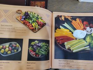Menu at Ararat Tavern in Yerevan