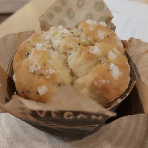 Lemon and poppy seed muffin at Bobo & Wild - East Village in East London