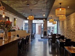 Inside the restaurant at Spice Lounge in Saint-etienne