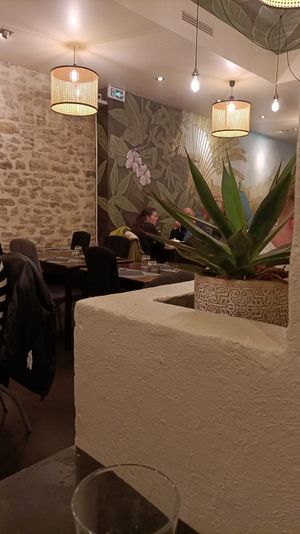 Inside the restaurant at Spice Lounge in Saint-etienne