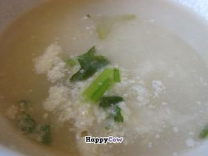 This soup tasted better than it looked!  at Comedor Familiar Vegetariano in Mexico City