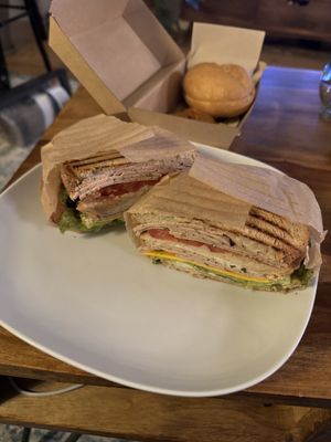 Club sandwich   at Die Vegane Fleischerei in Berlin
