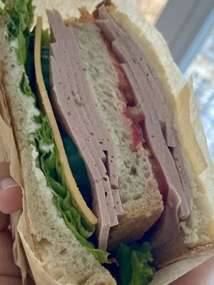 Sandwich Lyoner style  at Die Vegane Fleischerei in Berlin