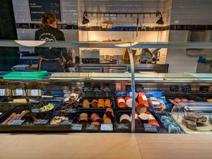 Inside of Die Vegane Fleischerei at Die Vegane Fleischerei in Berlin