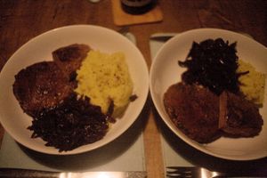 Kräuter steak (cooked at home) at Die Vegane Fleischerei in Berlin