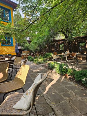 The terrace at Crazy Diamond in Sofia