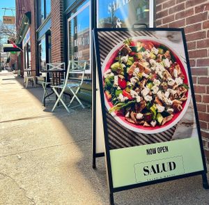 Outside  at Salud in Portsmouth