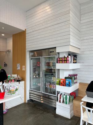 Drink case and snacks for sale  at Salud in Portsmouth