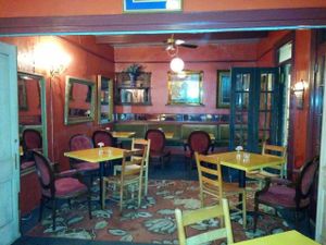 Dining area at Bhava in New Orleans