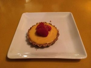 Lemon tart  at Bhava in New Orleans