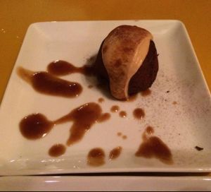 Molten chocolate lava cake at Bhava in New Orleans