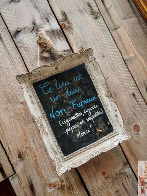 Non smoke zone at Mimosa in Poitiers