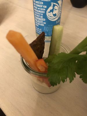 Flying buffet at opening   at Veganes Gold - The Foodie Place in Stuttgart