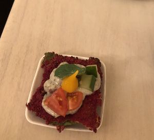 Flying buffet at opening   at Veganes Gold - The Foodie Place in Stuttgart