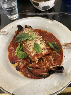 Vegan melanzane alla parmigiana   at Pan y Circo in Sevilla