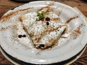 Pastela marroquí. This was delicious at Pan y Circo in Sevilla