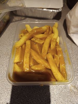 Chips and curry at New Dragon in Castlebar