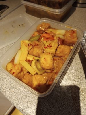 Tofu in Kung po sauce at New Dragon in Castlebar