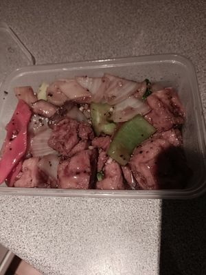 Tofu with black pepper sauce at New Dragon in Castlebar