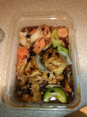 Tofu with black bean sauce at New Dragon in Castlebar