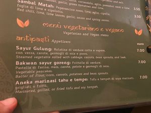 Antipasti veg   at Cinta Rasa in Turin