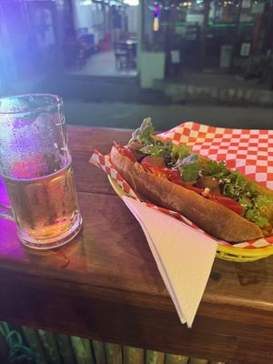 Vegan tofu balls banh mi  at Scubanh Mi in Koh Phangan