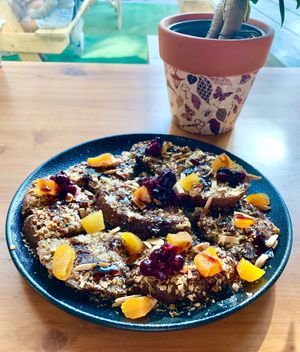 Wholewheat French toast  at Spill the Bean  in Dubai