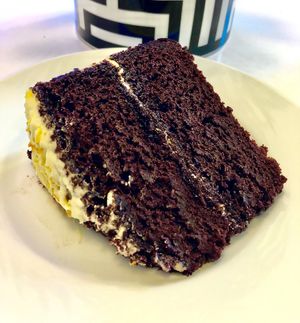 Chocolate orange cake at Spill the Bean  in Dubai