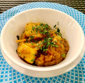 Aloo gobi at Crescendo in Dubai