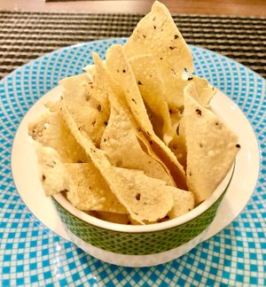 Poppadoms  at Crescendo in Dubai